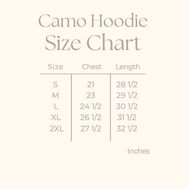 Embroidered Yee Haw Rope White Thread - Camo Hoodie
