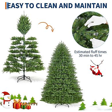 IDEALHOUSE Christmas Tree 6ft Pre-Lit Classic American Spruce with 450 LEDs