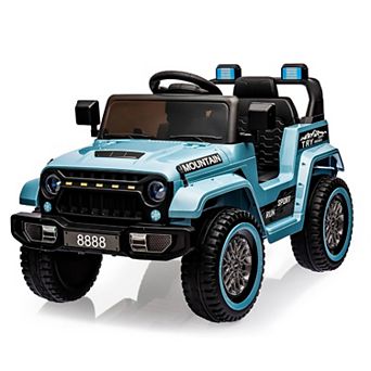 12V Kids Ride On Truck, 2-Seater Electric Car w/Remote, 35W Motors, 3 Speeds, Lights, Suspension