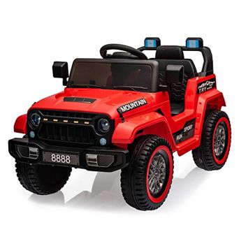 12V Kids Ride On Truck, 2-Seater Electric Car w/Remote, 35W Motors, 3 Speeds, Lights, Suspension