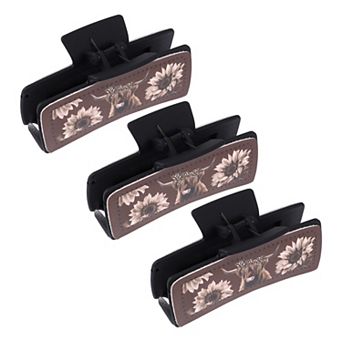 3 pc Hair Claw Clips, Highland Cattle Hair Claw Clips for Women, Hair Claw Clips for Thick Hair