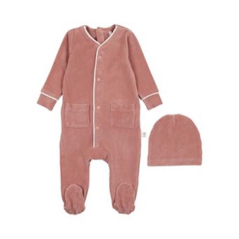 Velour Footie - Baby Girls