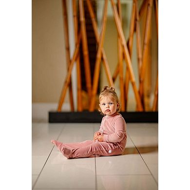 Velour Footie - Baby Girls