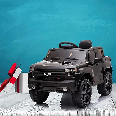 Chevrolet Silverado 12V Kids Electric Truck w/ Parent Remote & LED Lights