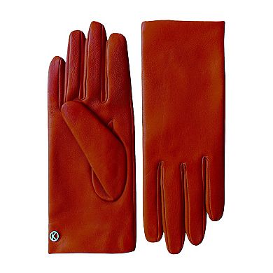 Women`s extra long Premium Lamb Leather Touchscreen Gloves "LOLA Long"; Cashmere Lining