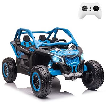 Licensed Can-Am 2-Seater Kids Ride On UTV, 24V Electric Car w/Remote, Suspension, LED Lights