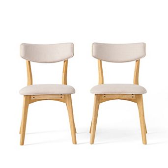 Christopher Knight Home Chazz Mid-Century Upholstered Dining Chairs (Set of 2)