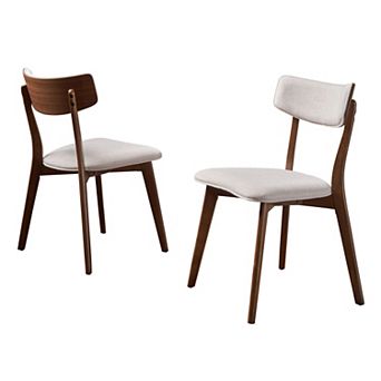 Christopher Knight Home Chazz Mid-Century Upholstered Dining Chairs (Set of 2)