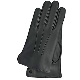 Men`s Premium Lamb Leather Touchscreen Gloves "CARL" Cashmere Lining