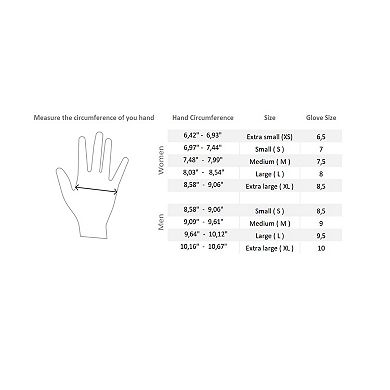 Men`s Premium Lamb Leather Touchscreen Gloves "CARL" Cashmere Lining