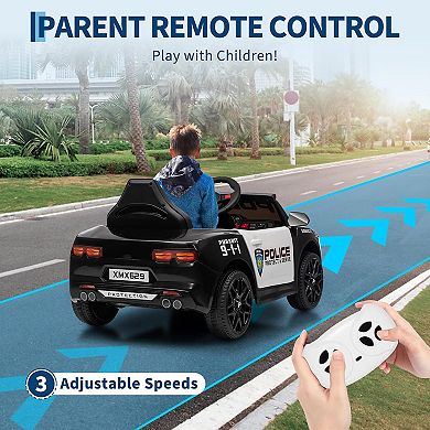 Kids' Remote Control Police Car - Sirens, Lights & Music,Battery-Powered