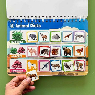 QUOKKA Montessori Busy Book for Toddlers 3-5 Years with 15 Interactive Pages