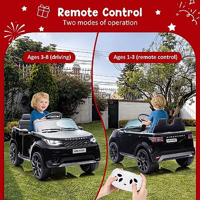 12V Licensed Land Rover 2-Seater Ride On Car for Kids, Electric Vehicle with Remote, LED Lights