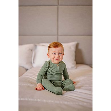 Henley Footie - Baby Neutral