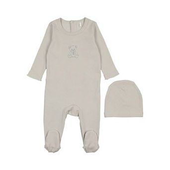 Vintage Bear Footie - Baby Boys