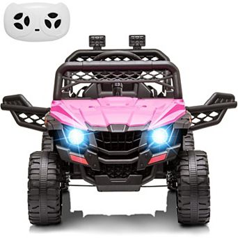 Kids' Remote Control Electric Truck - 3 Speeds, LED Lights & MP3 Player