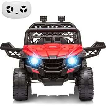 Kids' Remote Control Electric Truck - 3 Speeds, LED Lights & MP3 Player