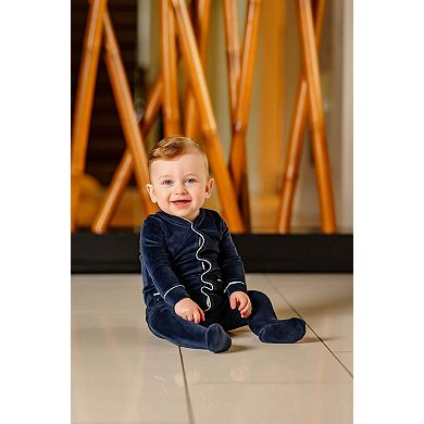 Velour Footie - Baby Boys