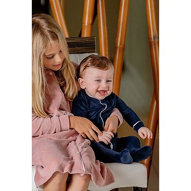 Velour Footie - Baby Boys