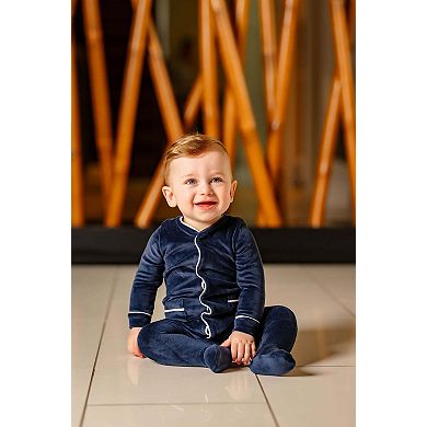 Velour Footie - Baby Boys