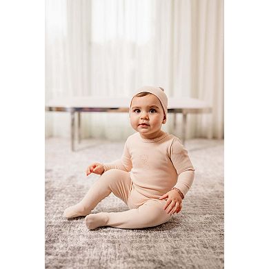 Vintage Bear Footie - Baby Girls