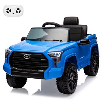 12V Licensed Toyota Tundra Kids Ride On Truck, Electric Car w/Remote, LED Lights, 3 Speeds