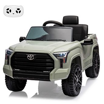 12V Licensed Toyota Tundra Kids Ride On Truck, Electric Car w/Remote, LED Lights, 3 Speeds
