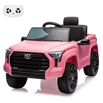12V Licensed Toyota Tundra Kids Ride On Truck, Electric Car w/Remote, LED Lights, 3 Speeds