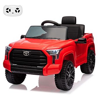12V Licensed Toyota Tundra Kids Ride On Truck, Electric Car w/Remote, LED Lights, 3 Speeds