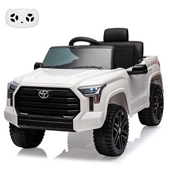 12V Licensed Toyota Tundra Kids Ride On Truck, Electric Car w/Remote, LED Lights, 3 Speeds