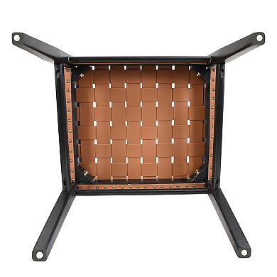 Prosen PU Leather Rubberwood Dining Chairs With Arms (Set of 2) by Christopher Knight Home