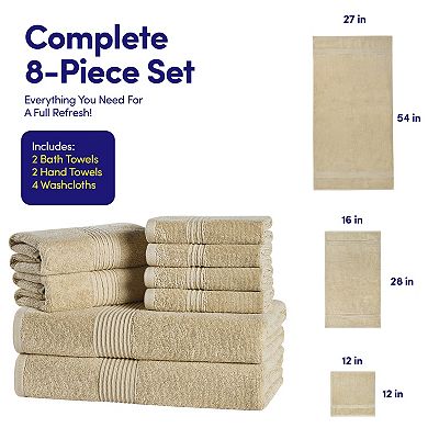Sweet Home 8-pc. Cotton Bath Towel Set