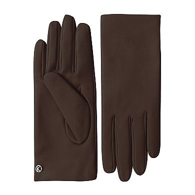 Women`s Premium Lamb Leather Touchscreen Gloves "LOLA"; Cashmere Lining