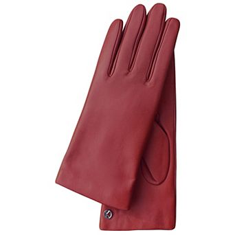 Women`s Premium Lamb Leather Touchscreen Gloves "LOLA"; Cashmere Lining