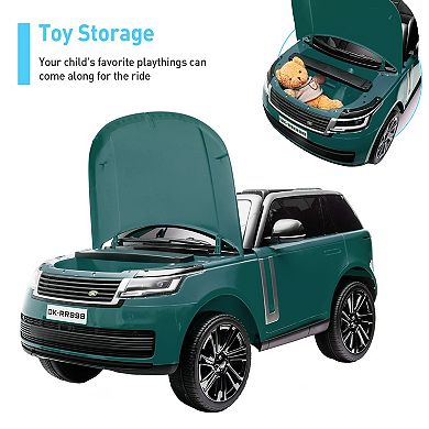 24V Licensed Land Rover Kids Ride On Car, 2-Seater Electric SUV w/Remote, 3 Speeds, Suspension