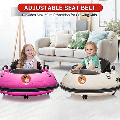 12V Baby Bumper Car with Parent Remote Control - Electric Ride on Car for Toddlers