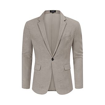 Men's Blazer One Button Business Suit Jackets Stylish Daily Suits