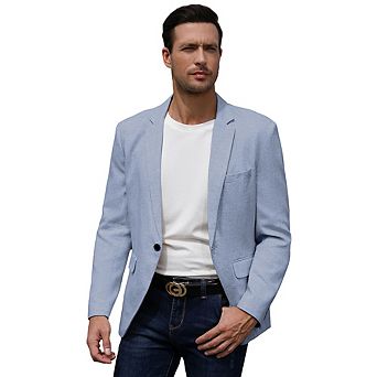 Men's Blazer One Button Business Suit Jackets Stylish Daily Suits
