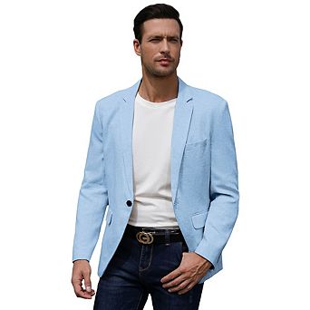 Men's Blazer One Button Business Suit Jackets Stylish Daily Suits