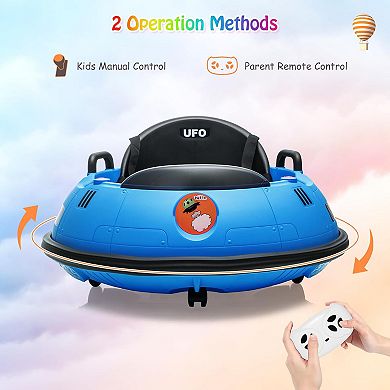 12V Baby Bumper Car with Parent Remote Control - Electric Ride on Car for Toddlers