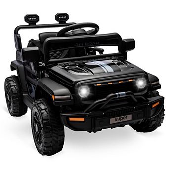 12V Kids Ride on Truck with Remote Control, Electric Ride on Car for Toddlers Ages 2-5, LED Lights
