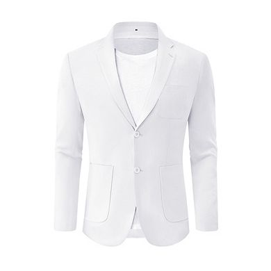 Men's Casual Blazer Suit Jackets Two Button Lightweight Sports Coat with Pockets