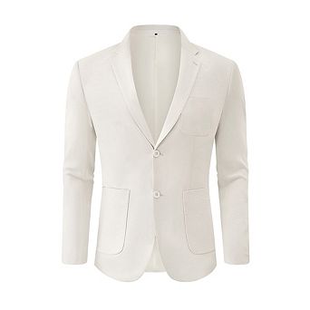 Men's Casual Blazer Suit Jackets Two Button Lightweight Sports Coat with Pockets