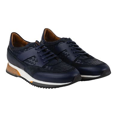 Men's Leather Sneakers - Great for the Office, Casual Days (Aristotle Style)
