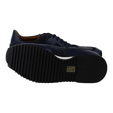 Men's Leather Sneakers - Great for the Office, Casual Days (Aristotle Style)