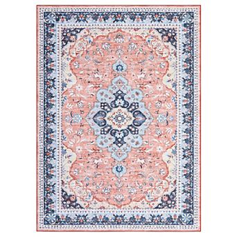 Vintage Area Rugs for Living Room,Soft Distressed Bedroom Carpet, Non-Slip Low Pile,Machine Washable