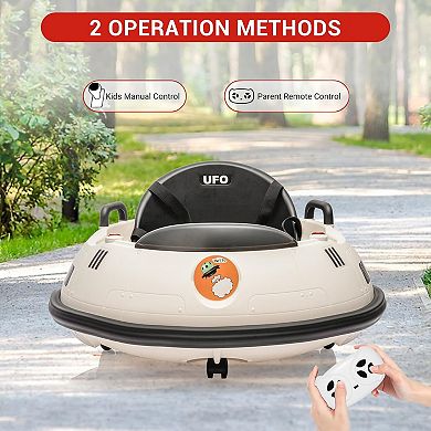 12V Baby Bumper Car with Parent Remote Control - Electric Ride on Car for Toddlers