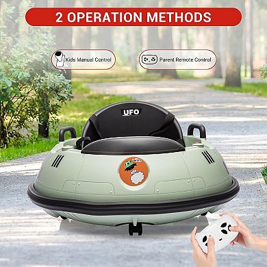 12V Baby Bumper Car with Parent Remote Control - Electric Ride on Car for Toddlers