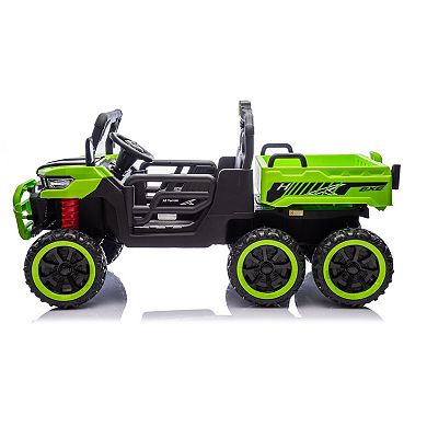 Whisen 24V 2-SeaterKids Electric Ride-On Dump Truck with Remote Control