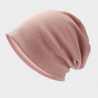 Women's Lightweight Knit Slouch Beanie with Soft Textured Design